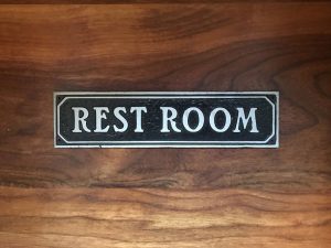 Restroom Door Sign