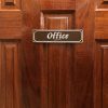 Office Door Sign with Braille